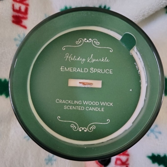 Green 'Warm Wishes' Candle - Picture 2 of 3